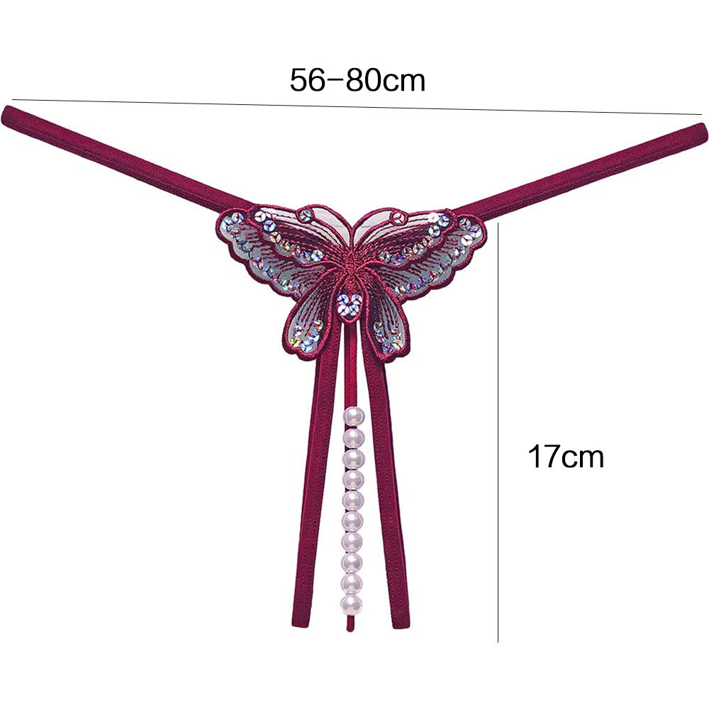 ΣΕΤ 5 Γυναικεία String Butterfly Pearl (10178)